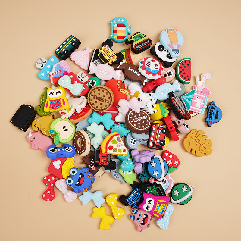 Picking -Focal Beads,Silicone Beads,DIY Key chains,Accessories